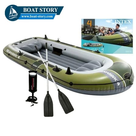 เรือยาง INTEX รุ่น SEAHAWK 4 นั่งได้ 4 ท่าน  อุปกรณ์ครบพร้อมปั๊มสูบลม_1